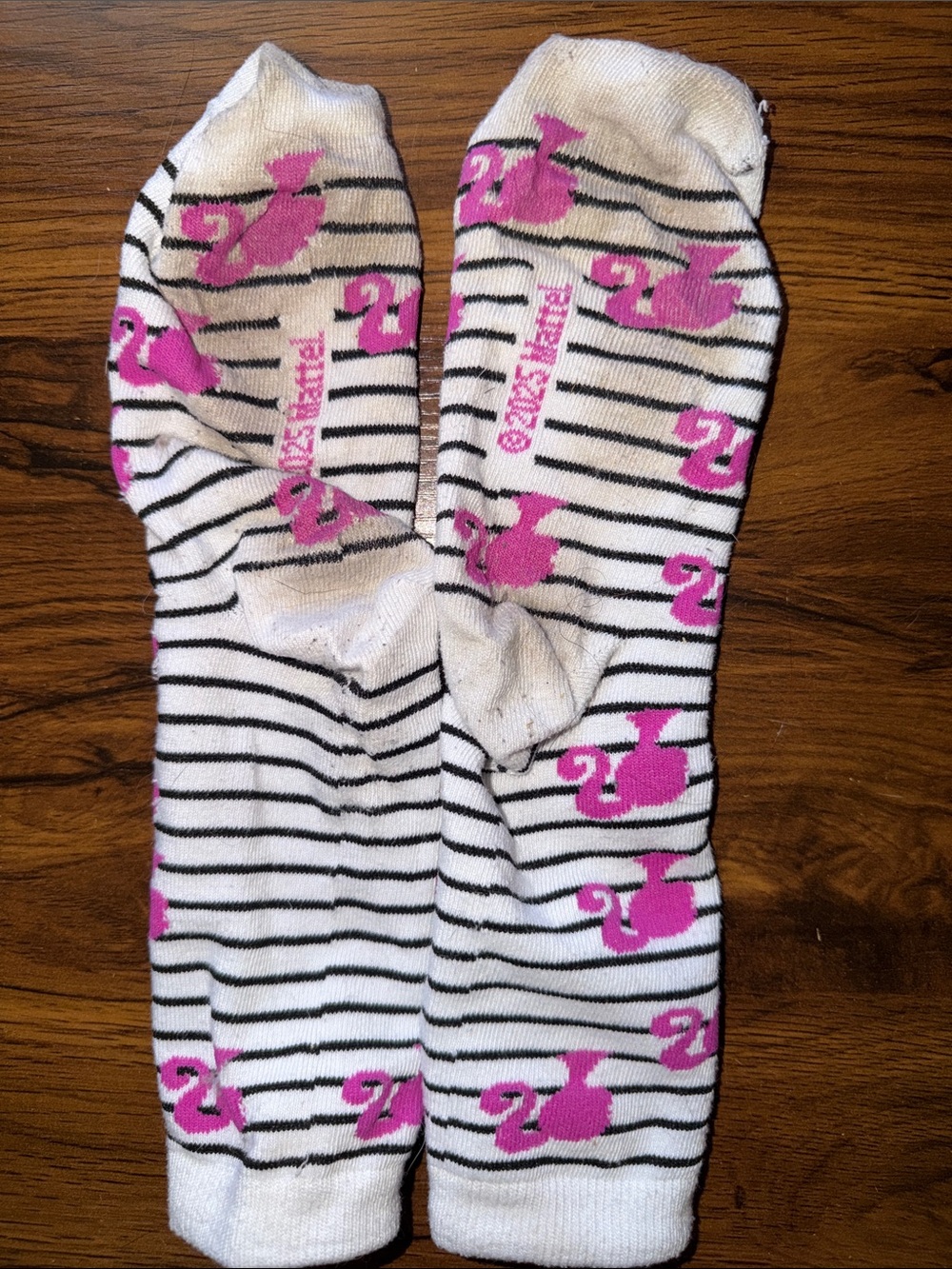 Barbie socks (used) - Picture 2 of 3